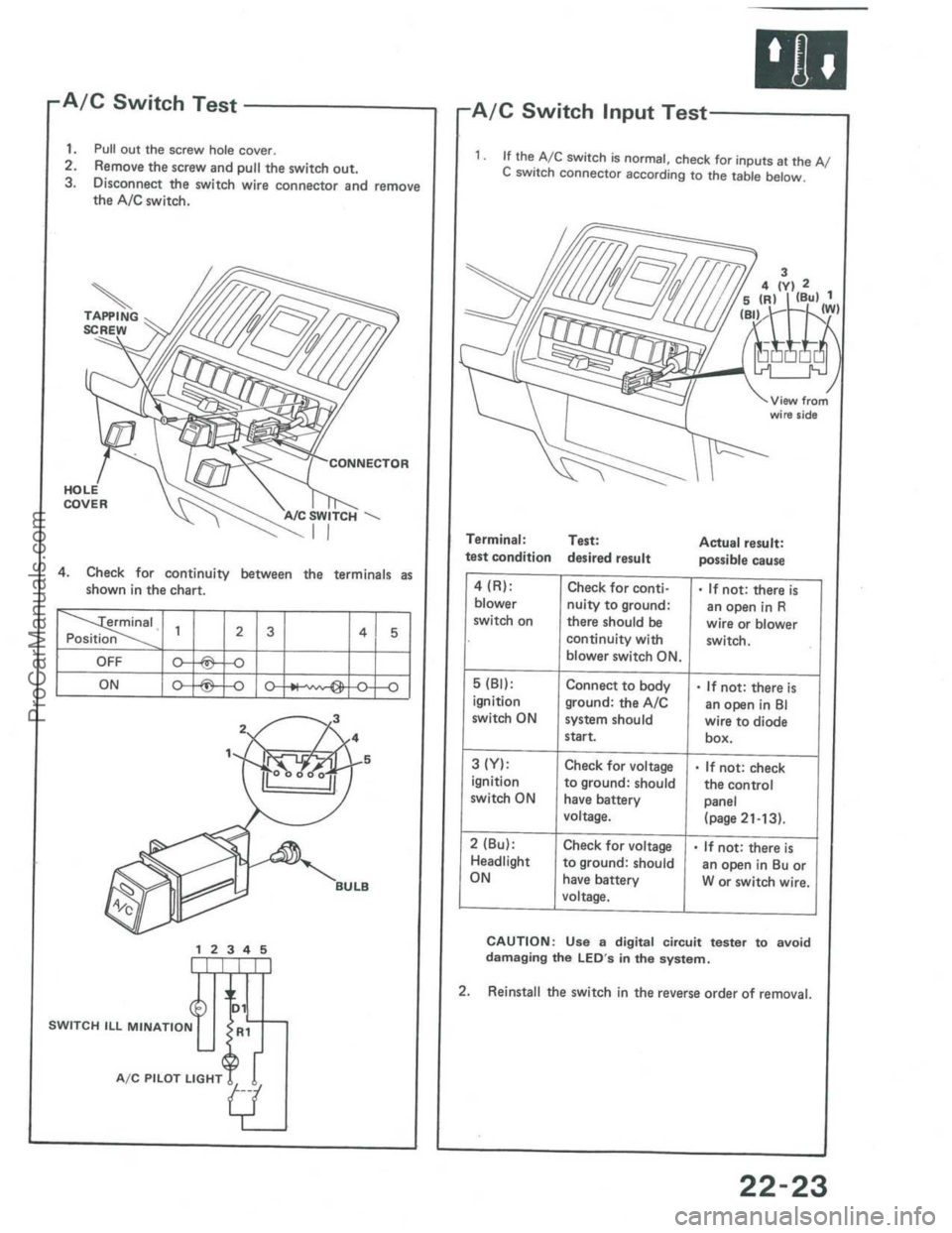 ACURA INTEGRA 1986  Service Repair Manual ProCarManuals.com 