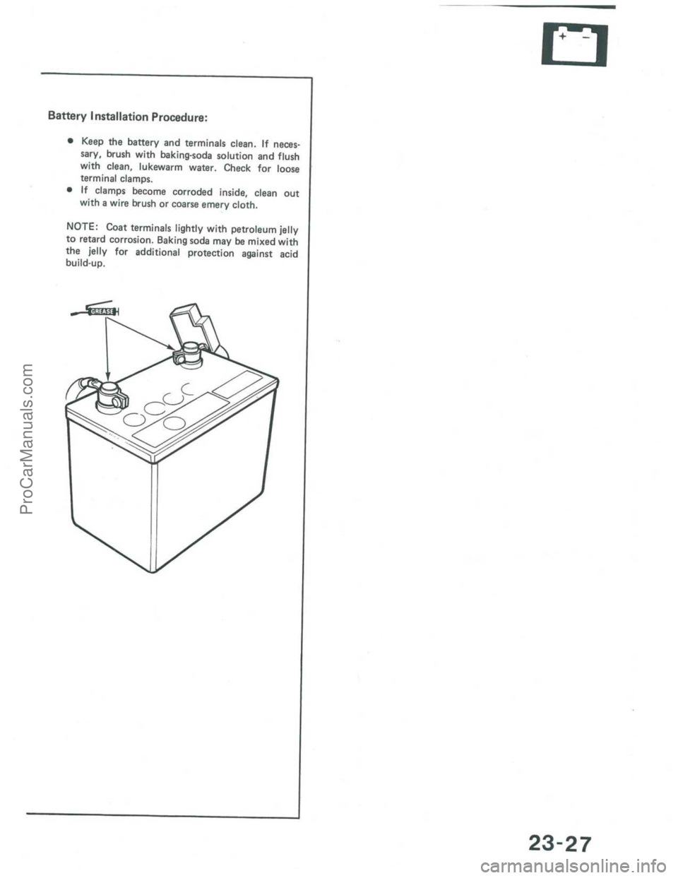 ACURA INTEGRA 1986  Service Repair Manual ProCarManuals.com 