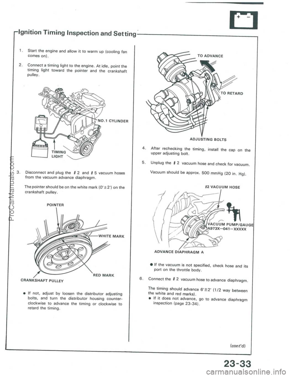 ACURA INTEGRA 1986  Service Repair Manual ProCarManuals.com 