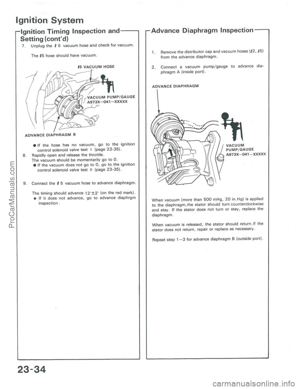 ACURA INTEGRA 1986  Service Repair Manual ProCarManuals.com 