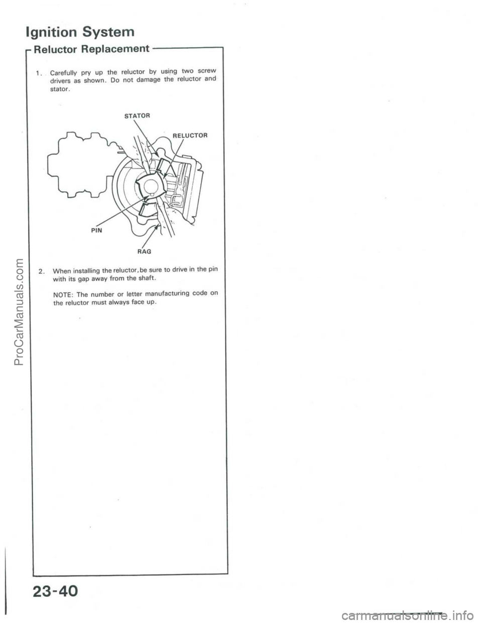 ACURA INTEGRA 1986  Service Repair Manual ProCarManuals.com 