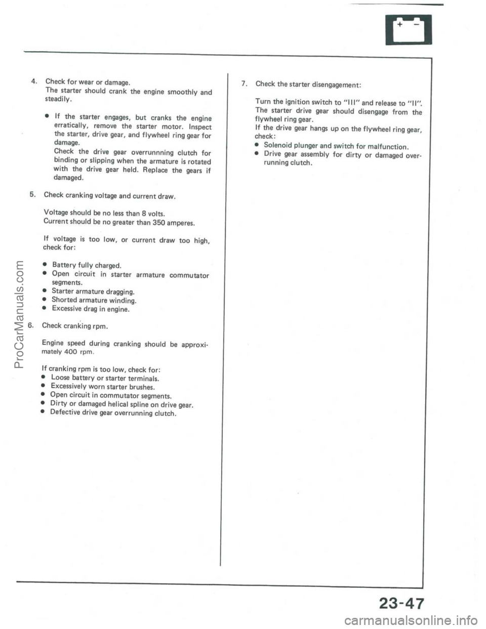 ACURA INTEGRA 1986  Service Repair Manual ProCarManuals.com 