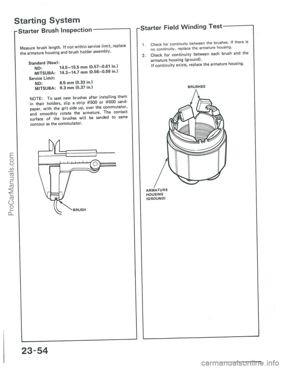 ACURA INTEGRA 1986  Service Repair Manual ProCarManuals.com 