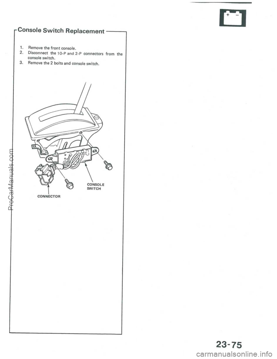 ACURA INTEGRA 1986  Service Repair Manual ProCarManuals.com 
