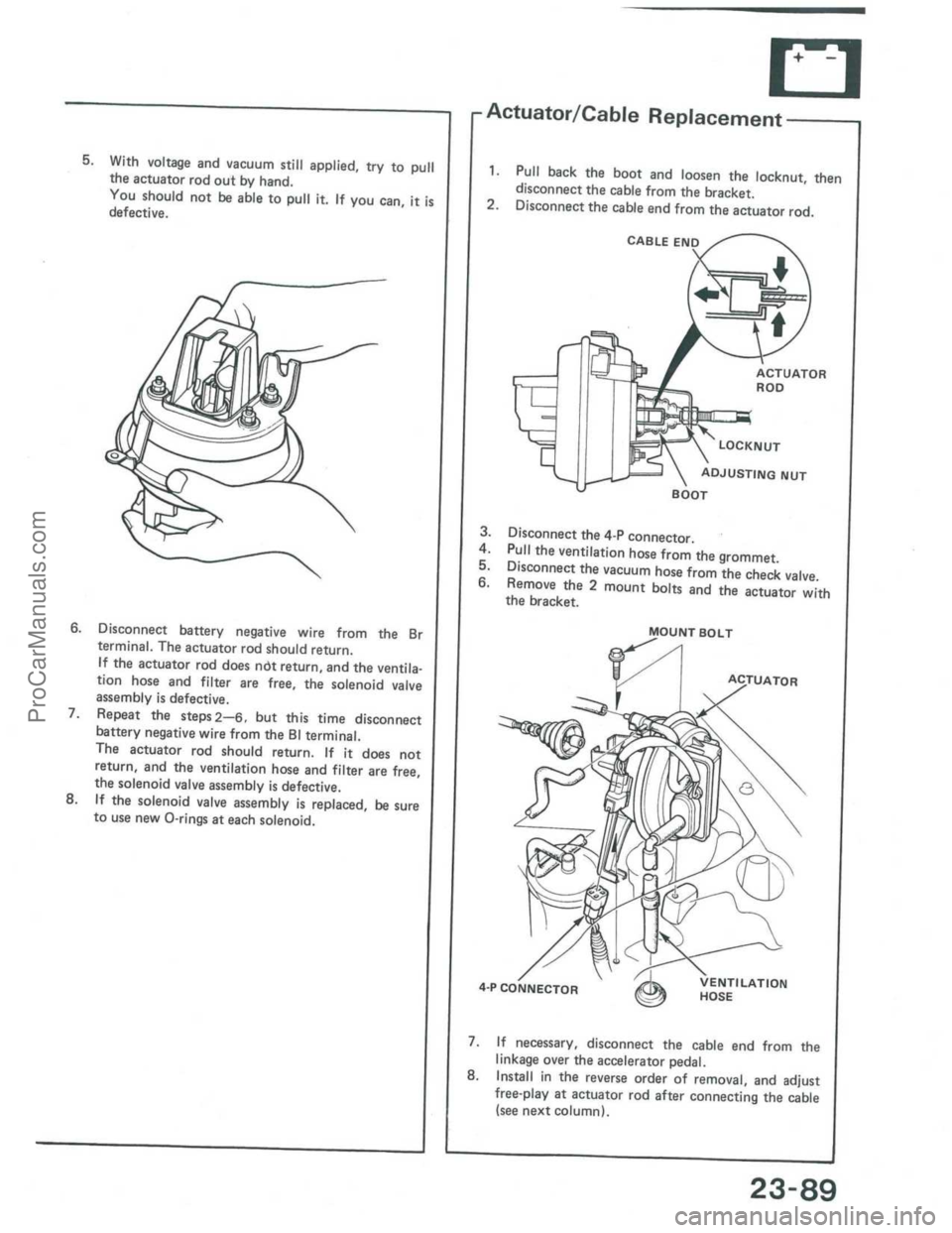 ACURA INTEGRA 1986  Service Repair Manual ProCarManuals.com 
