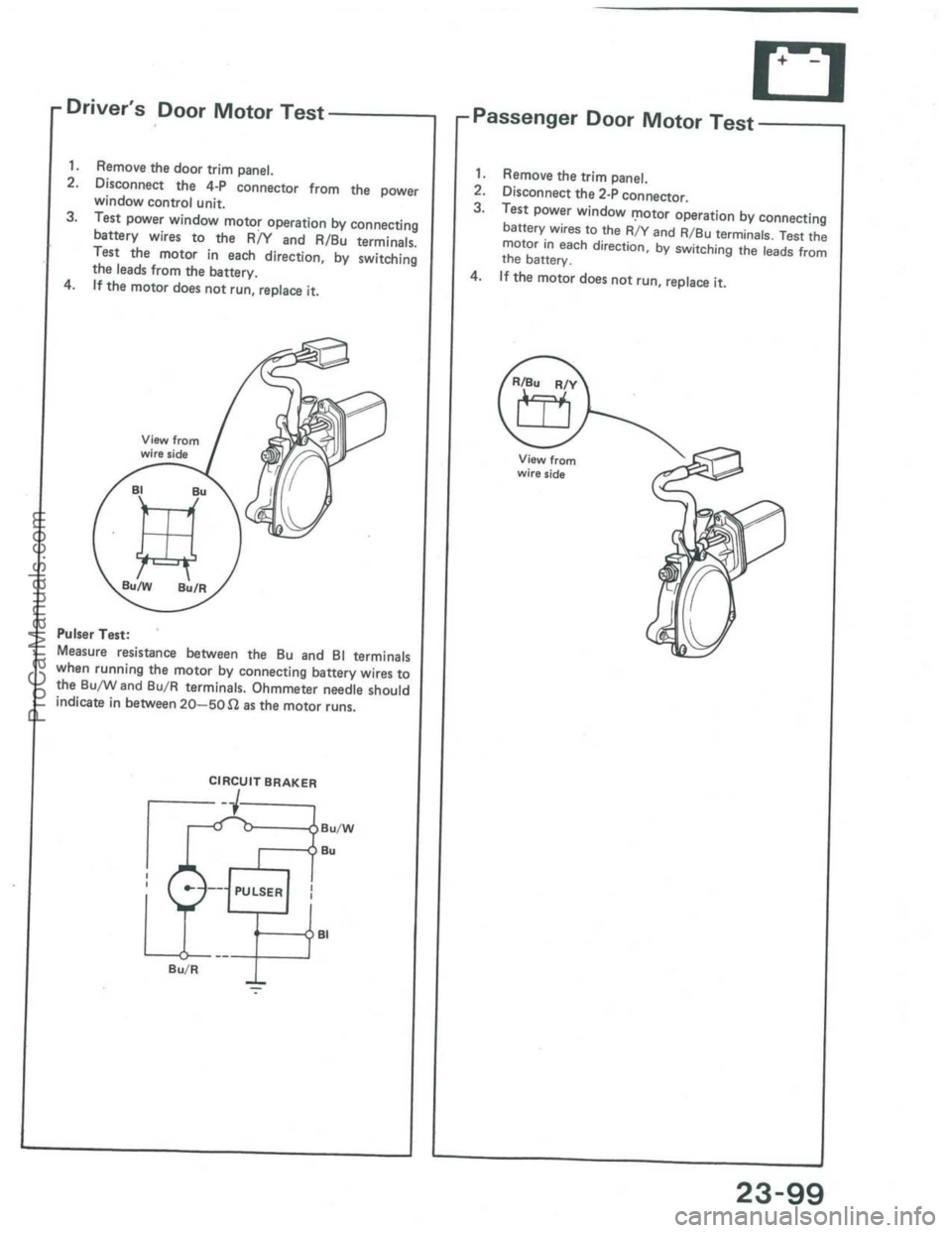 ACURA INTEGRA 1986  Service Repair Manual ProCarManuals.com 