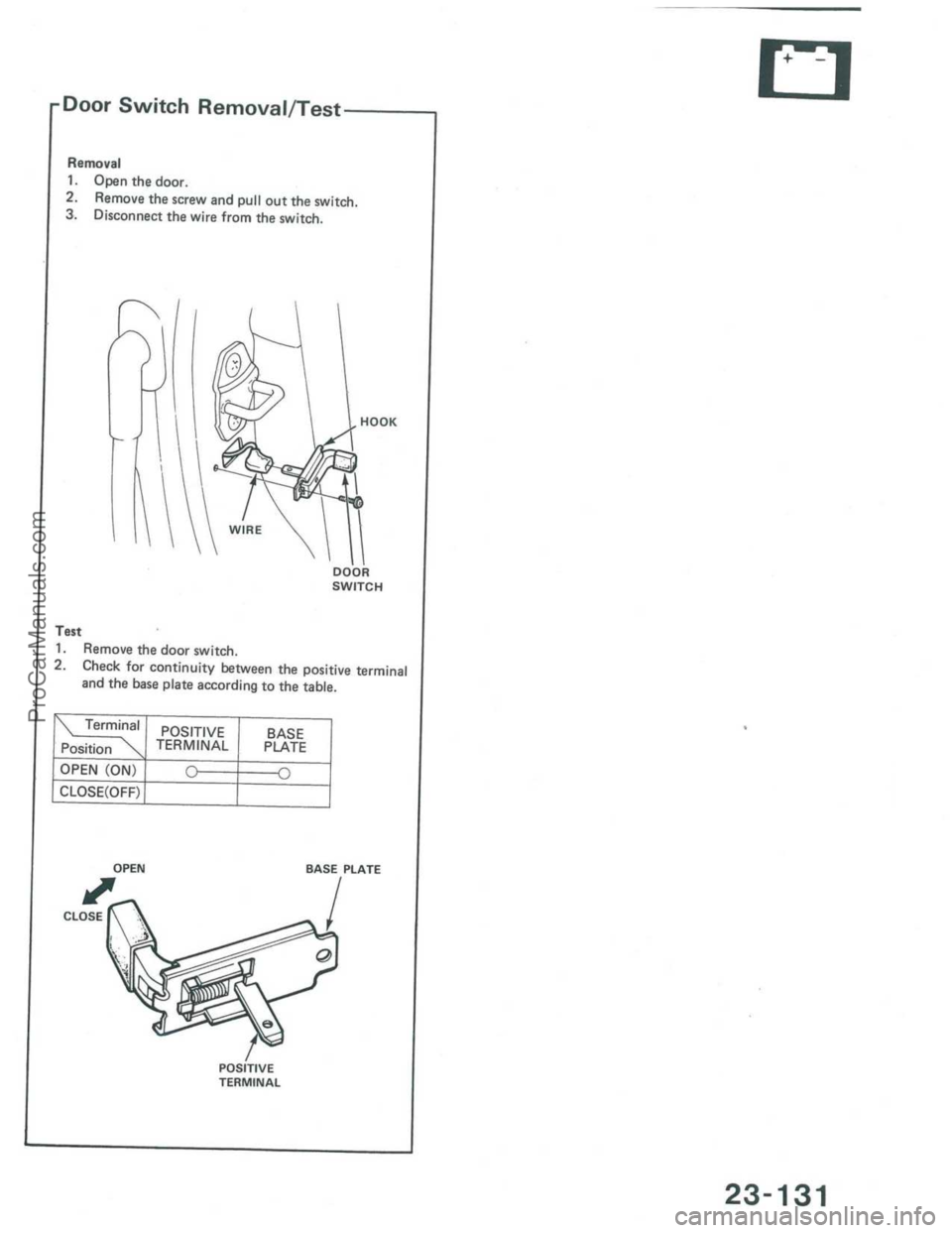 ACURA INTEGRA 1986  Service Repair Manual ProCarManuals.com 