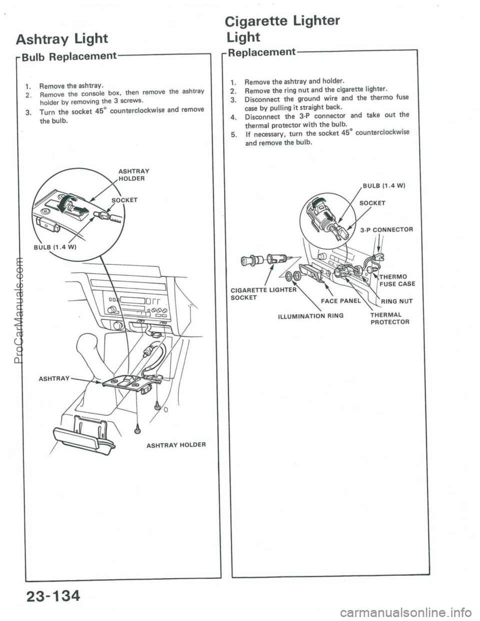 ACURA INTEGRA 1986  Service Repair Manual ProCarManuals.com 