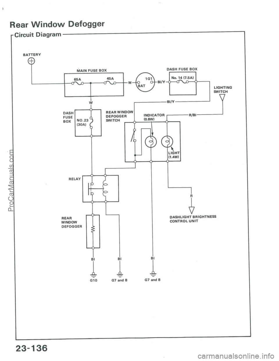 ACURA INTEGRA 1986  Service Repair Manual ProCarManuals.com 