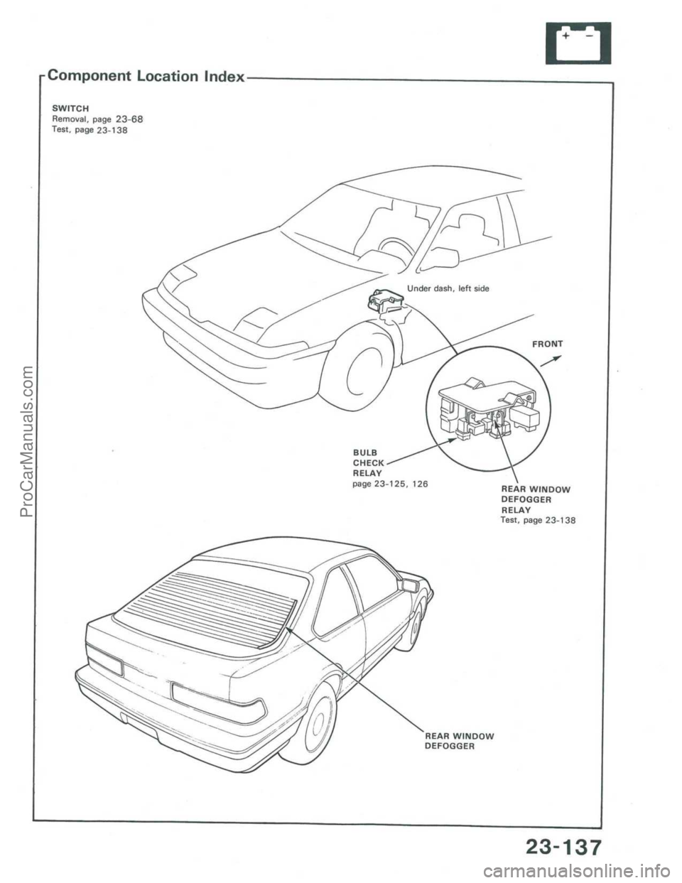ACURA INTEGRA 1986  Service Repair Manual ProCarManuals.com 
