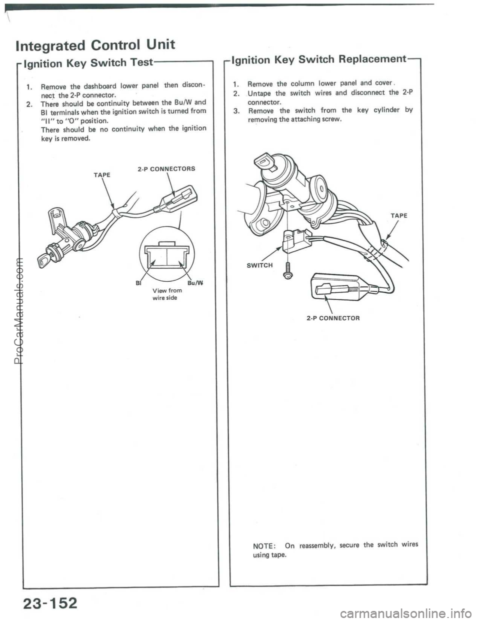 ACURA INTEGRA 1986  Service Repair Manual ProCarManuals.com 