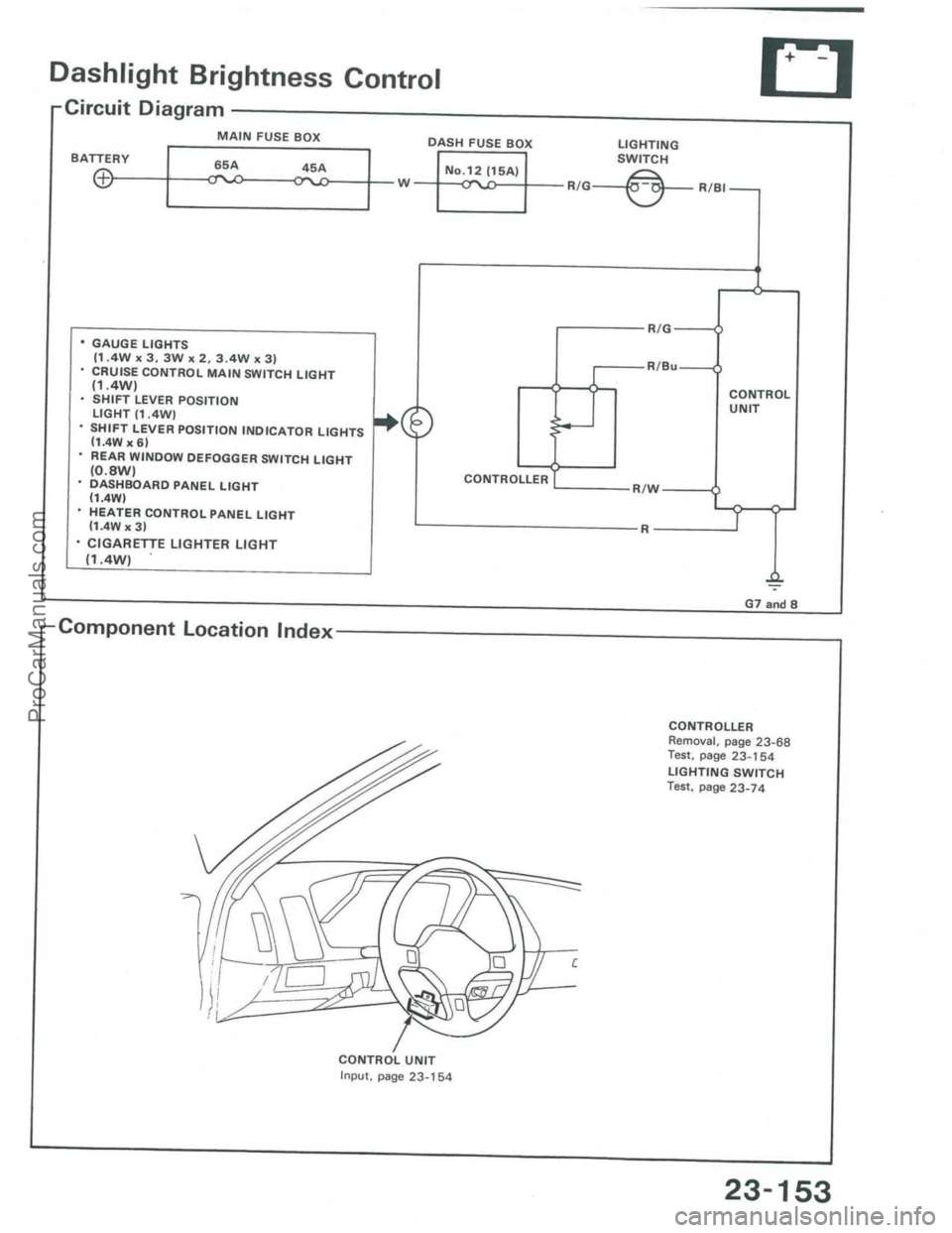 ACURA INTEGRA 1986  Service Repair Manual ProCarManuals.com 