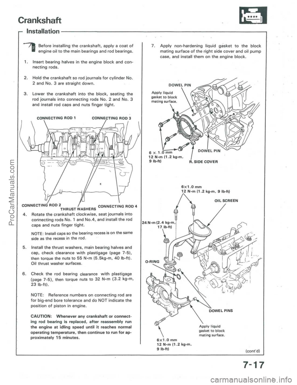 ACURA INTEGRA 1986  Service Manual Online ProCarManuals.com 