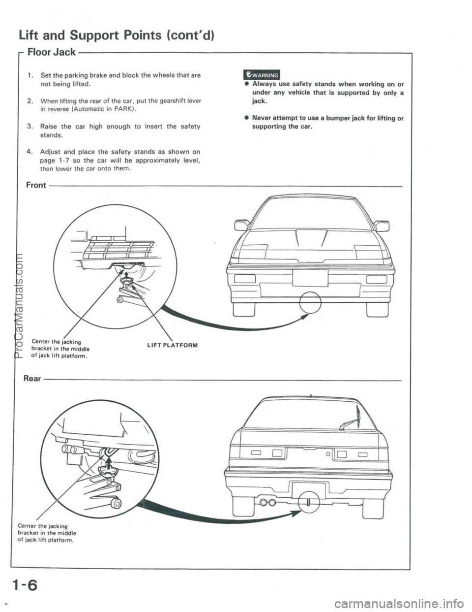 ACURA INTEGRA 1986  Service Repair Manual ProCarManuals.com 