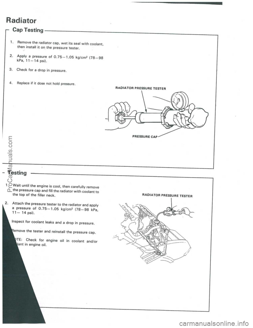 ACURA INTEGRA 1986  Service Owners Manual ProCarManuals.com 