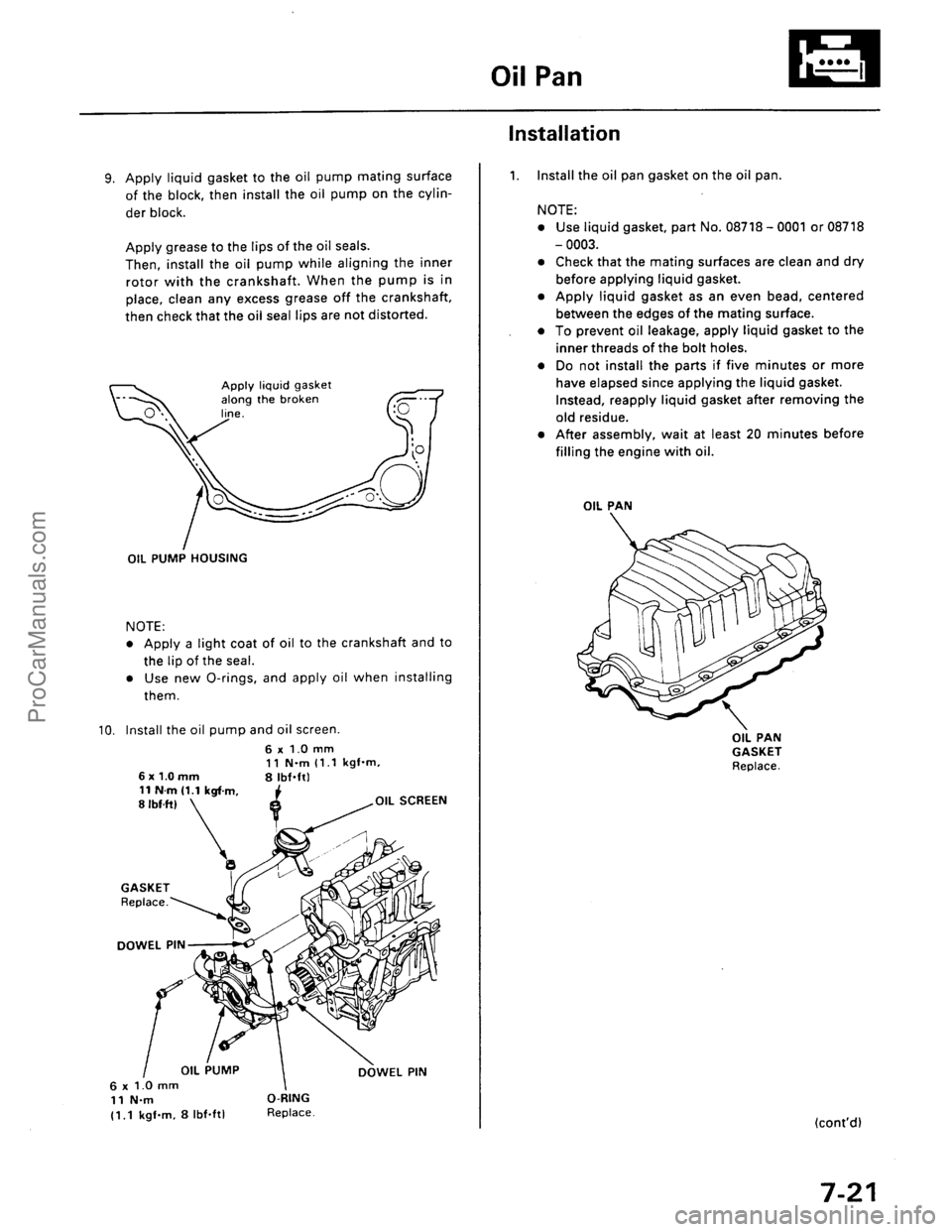 ACURA INTEGRA 1990 Service Repair Manual ProCarManuals.com ACURA INTEGRA 1990 Service Repair Manual ProCarManuals.com