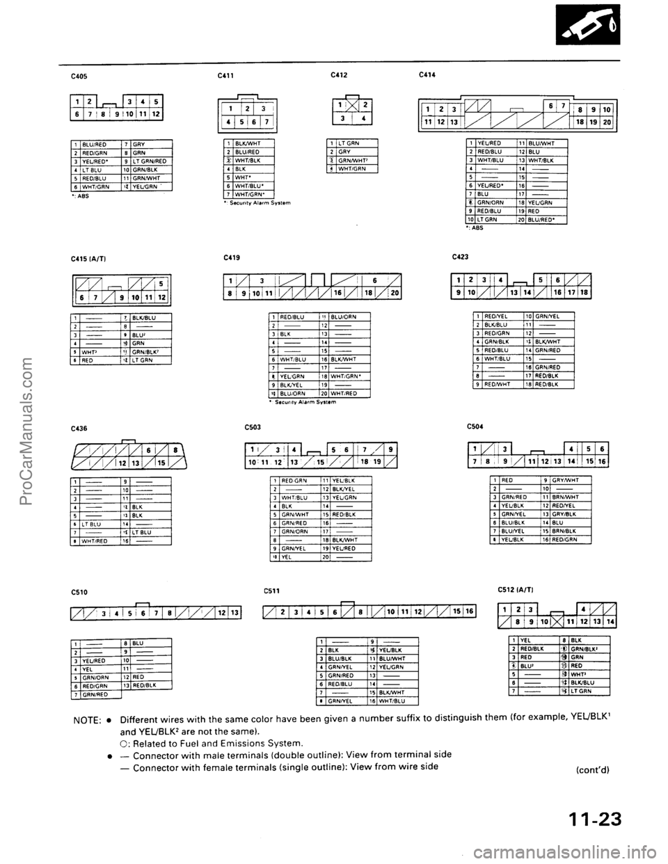 ACURA INTEGRA 1990  Service Repair Manual ProCarManuals.com 