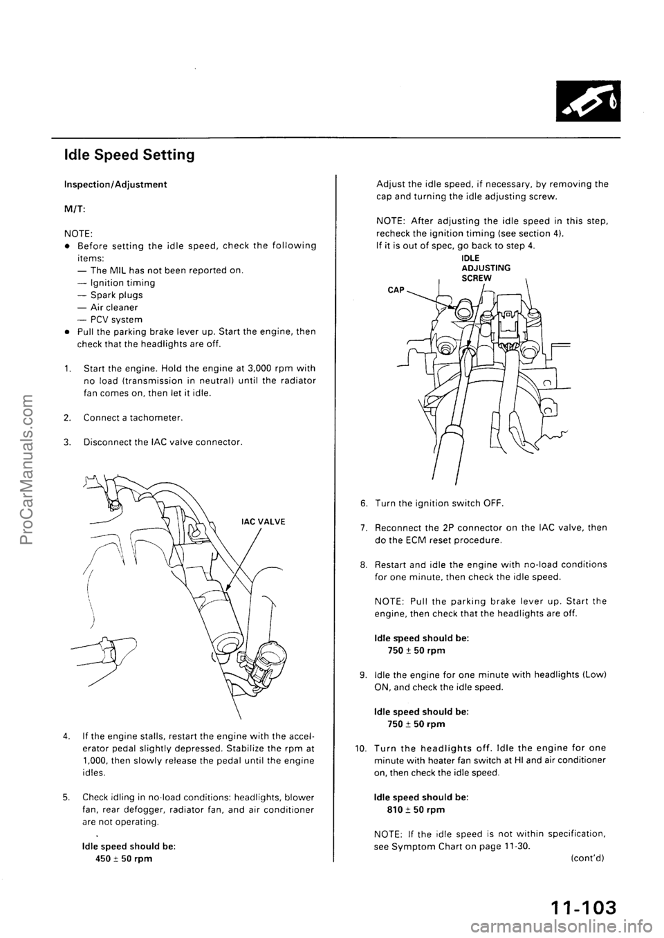 ACURA INTEGRA 1990  Service Repair Manual ProCarManuals.com 