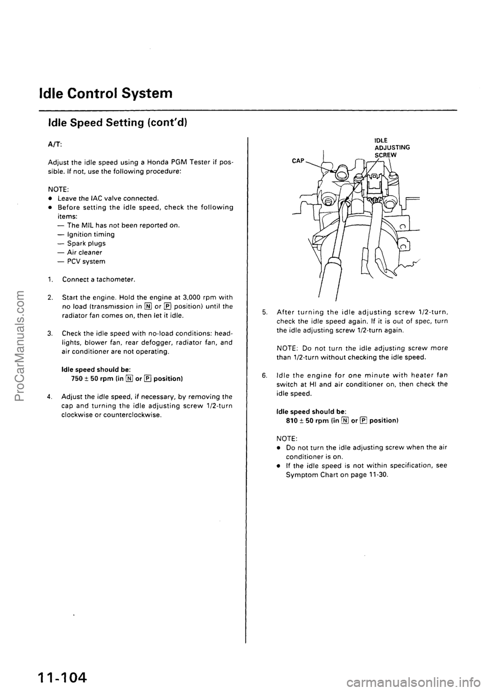 ACURA INTEGRA 1990  Service Repair Manual ProCarManuals.com 