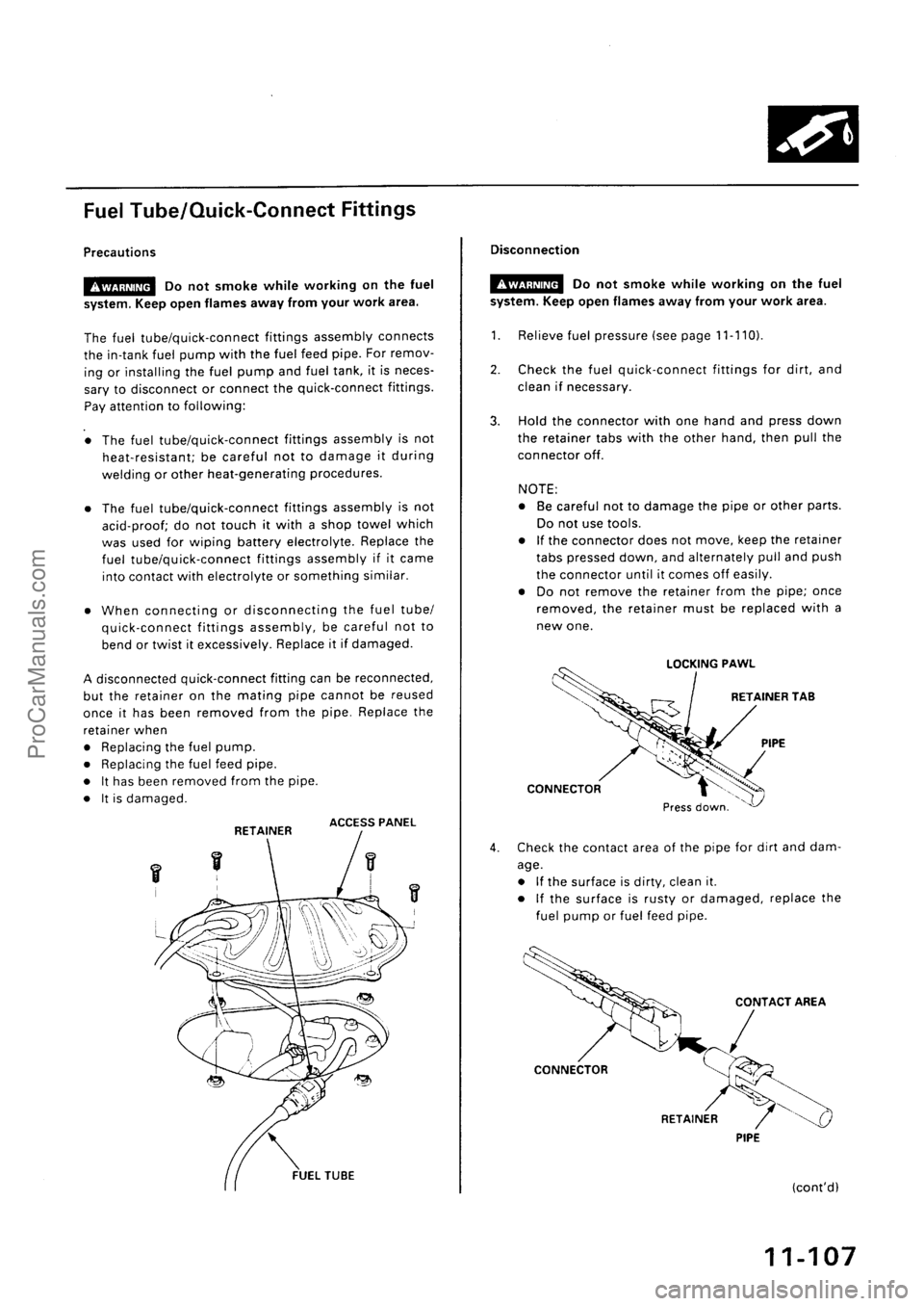 ACURA INTEGRA 1990  Service Repair Manual ProCarManuals.com 