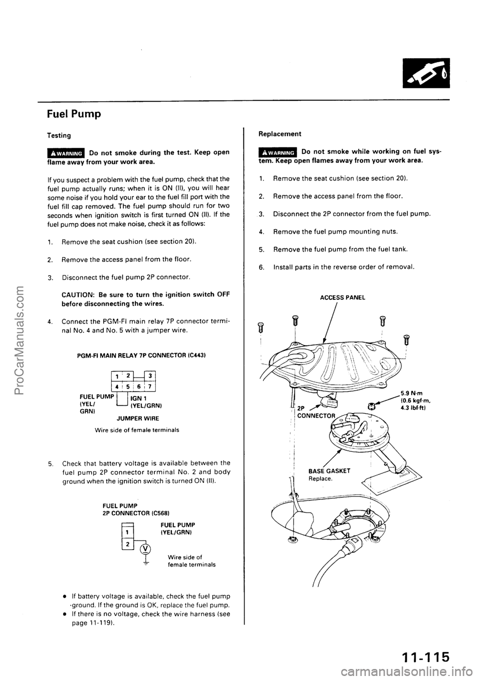 ACURA INTEGRA 1990  Service Repair Manual ProCarManuals.com 