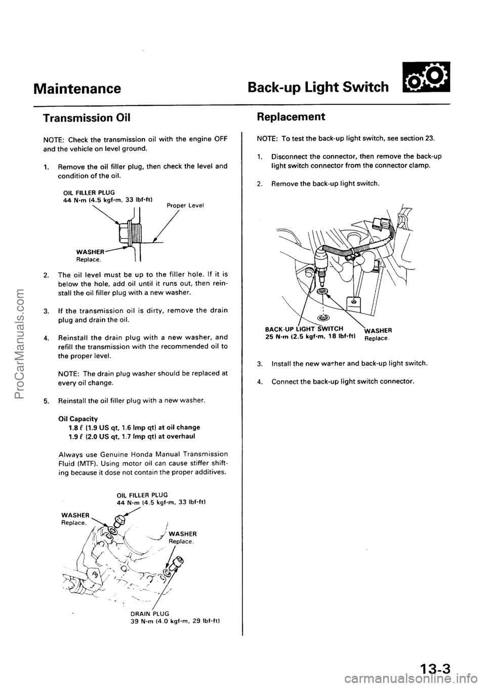 ACURA INTEGRA 1990 Service Repair Manual ProCarManuals.com ACURA INTEGRA 1990 Service Repair Manual ProCarManuals.com