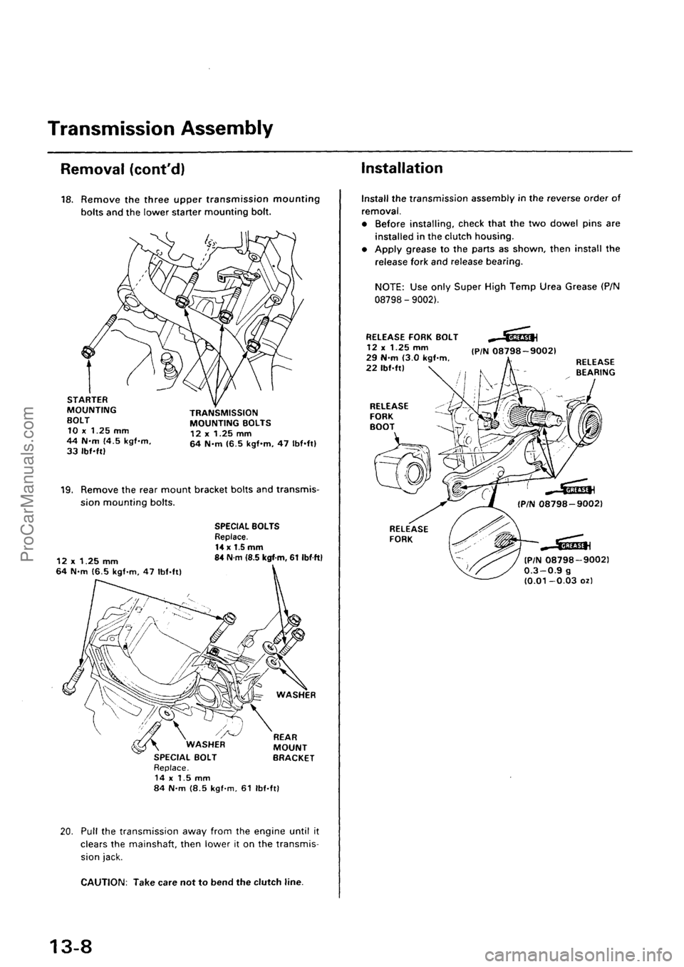 ACURA INTEGRA 1990 Service Repair Manual ProCarManuals.com ACURA INTEGRA 1990 Service Repair Manual ProCarManuals.com