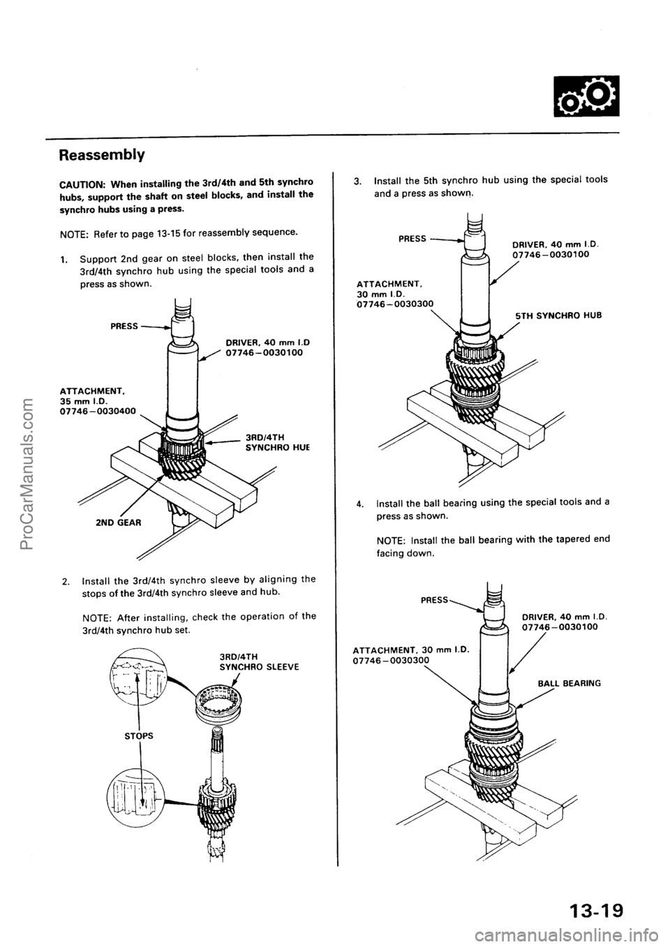 ACURA INTEGRA 1990  Service Repair Manual ProCarManuals.com 