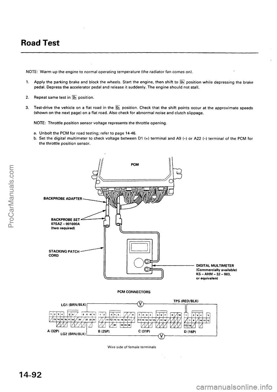ACURA INTEGRA 1990  Service Repair Manual ProCarManuals.com 