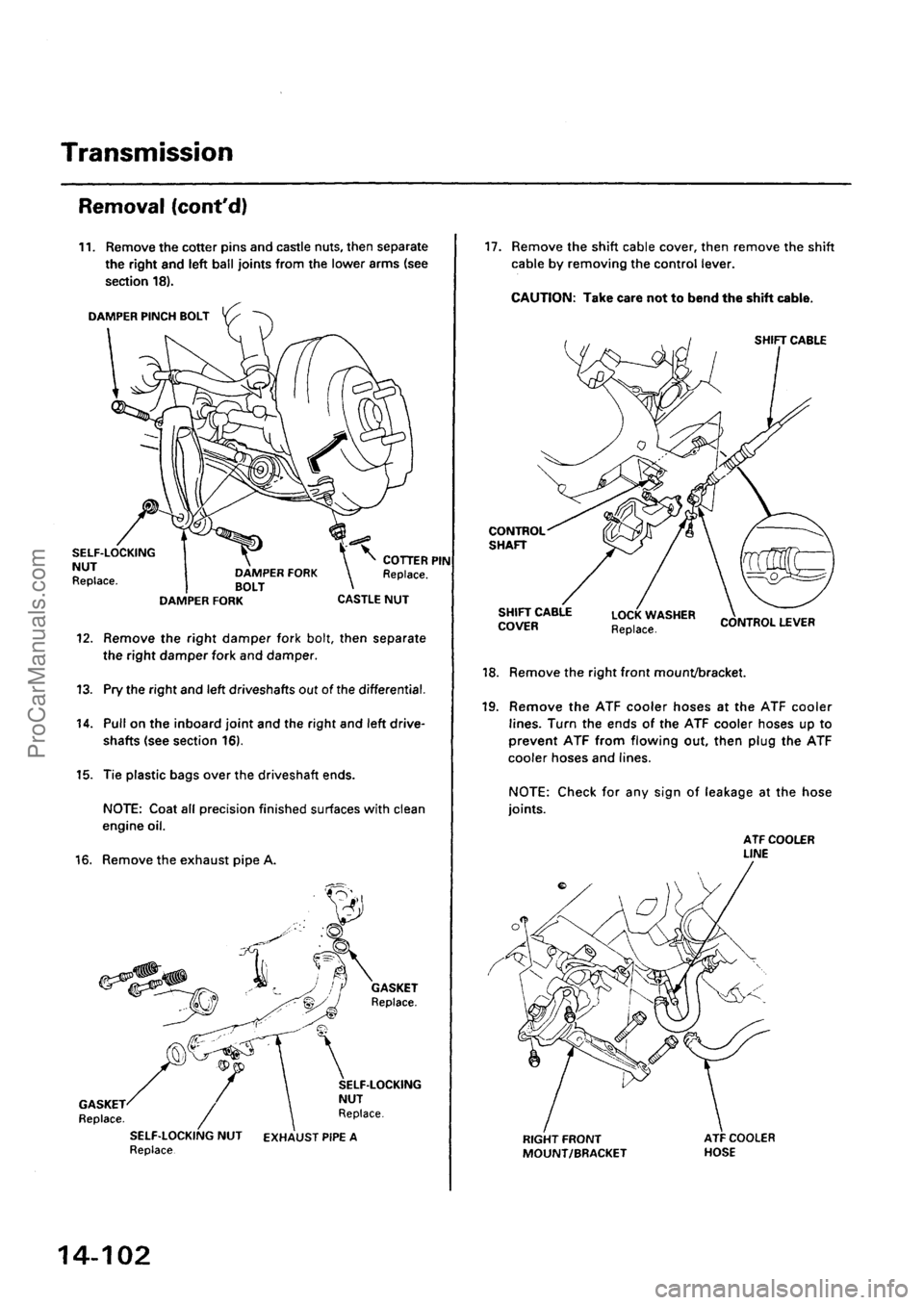 ACURA INTEGRA 1990 Service Repair Manual ProCarManuals.com ACURA INTEGRA 1990 Service Repair Manual ProCarManuals.com