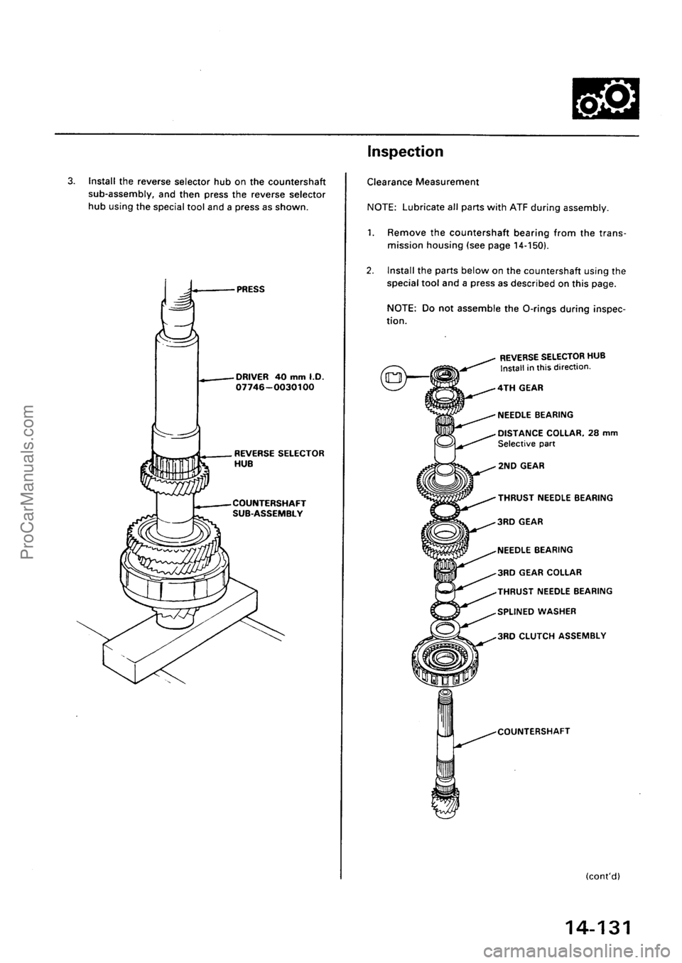 ACURA INTEGRA 1990 Service Repair Manual ProCarManuals.com ACURA INTEGRA 1990 Service Repair Manual ProCarManuals.com