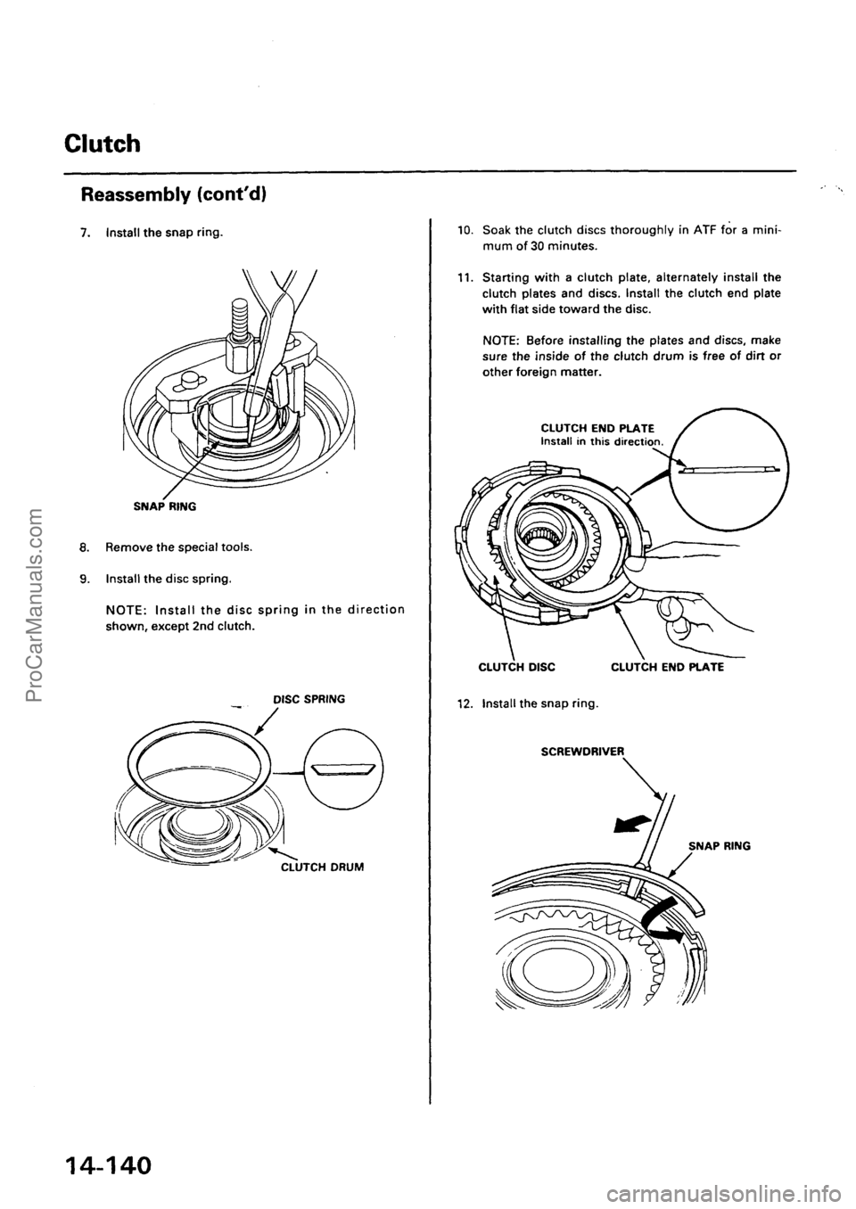 ACURA INTEGRA 1990  Service Repair Manual ProCarManuals.com 