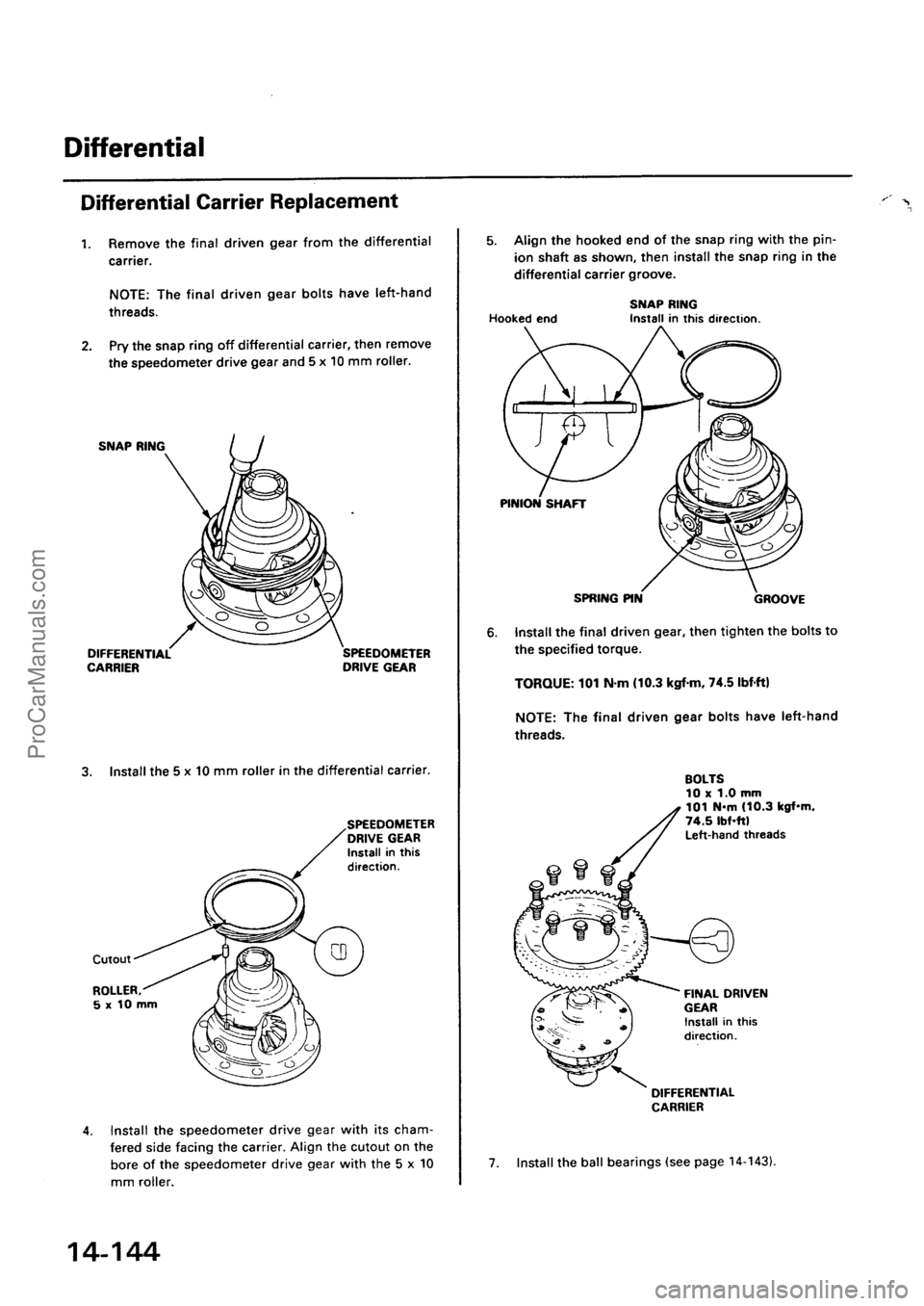 ACURA INTEGRA 1990  Service Repair Manual ProCarManuals.com 