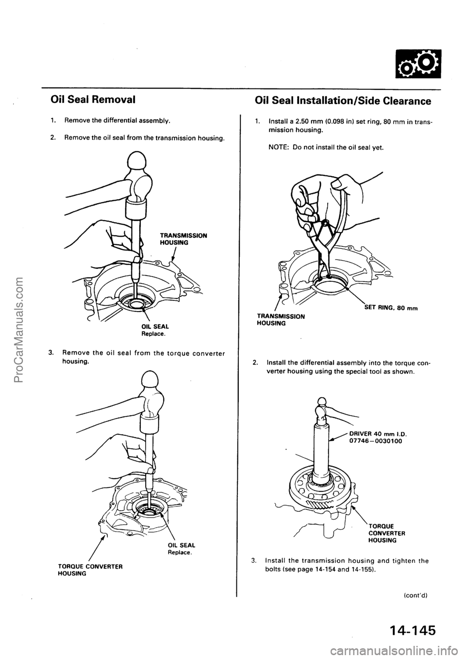 ACURA INTEGRA 1990  Service Repair Manual ProCarManuals.com 