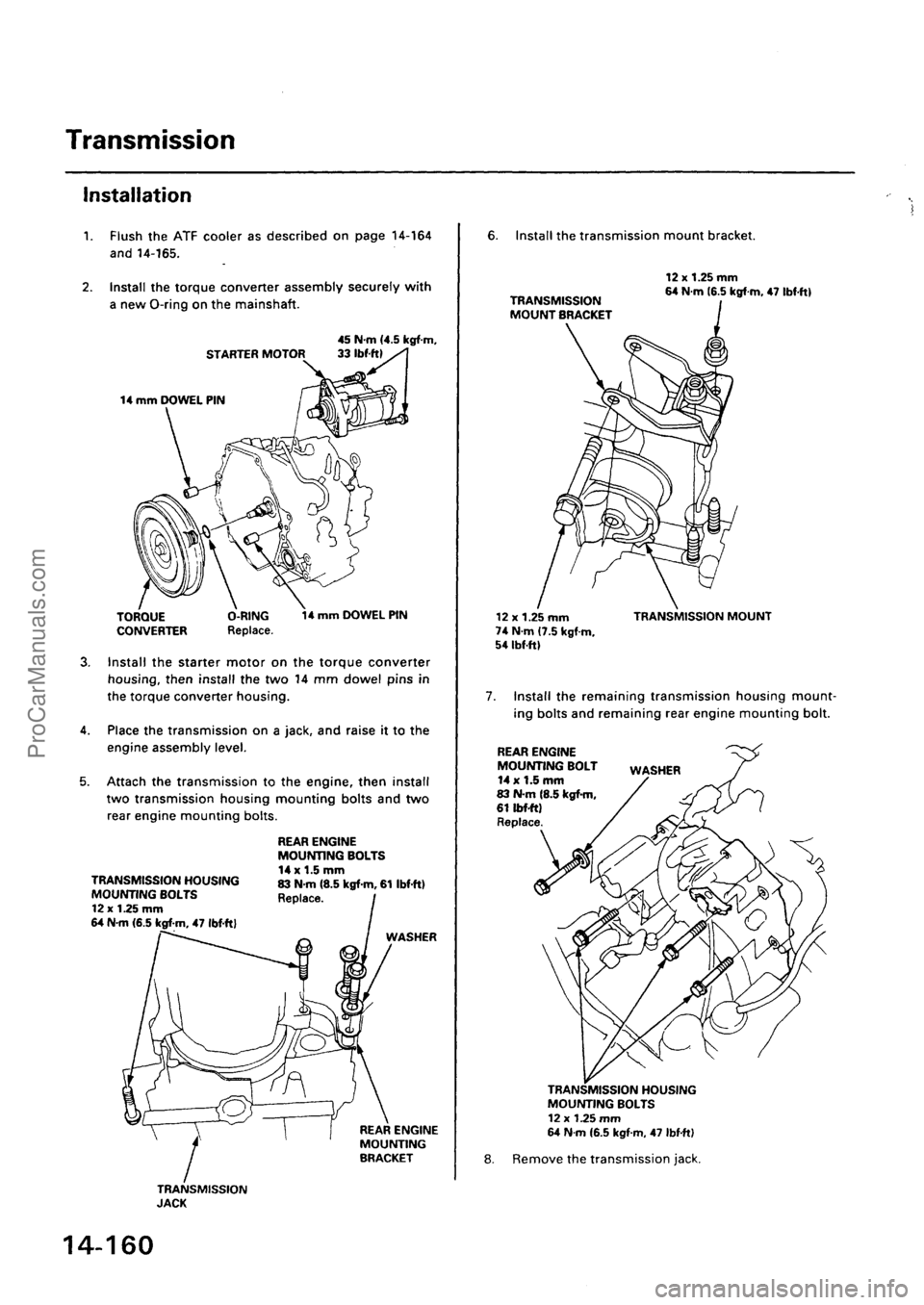 ACURA INTEGRA 1990  Service Repair Manual ProCarManuals.com 