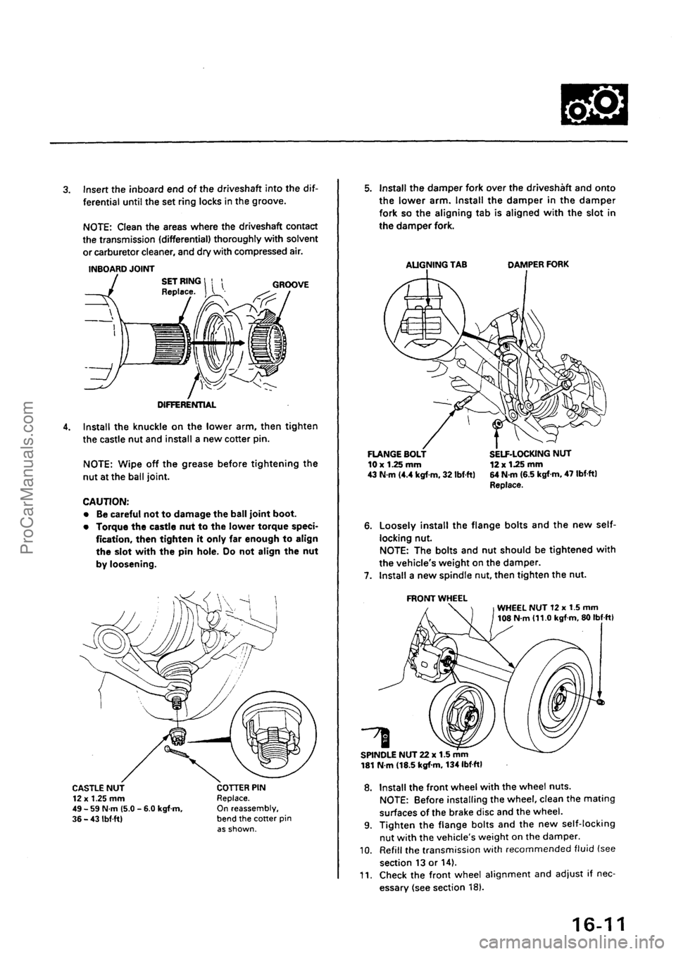 ACURA INTEGRA 1990  Service Repair Manual ProCarManuals.com 