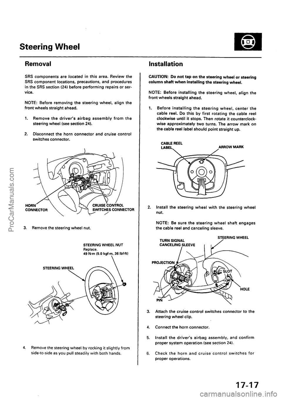 ACURA INTEGRA 1990  Service Repair Manual ProCarManuals.com 