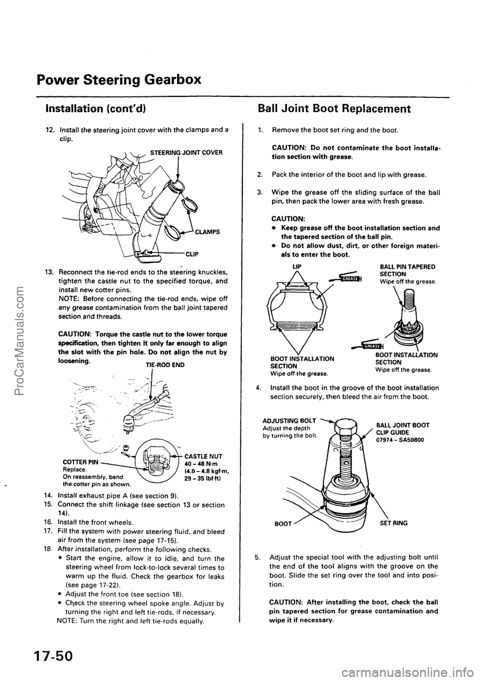 ACURA INTEGRA 1990  Service Repair Manual ProCarManuals.com 