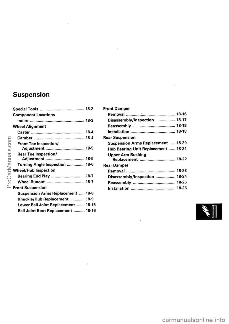ACURA INTEGRA 1990  Service Repair Manual ProCarManuals.com 
