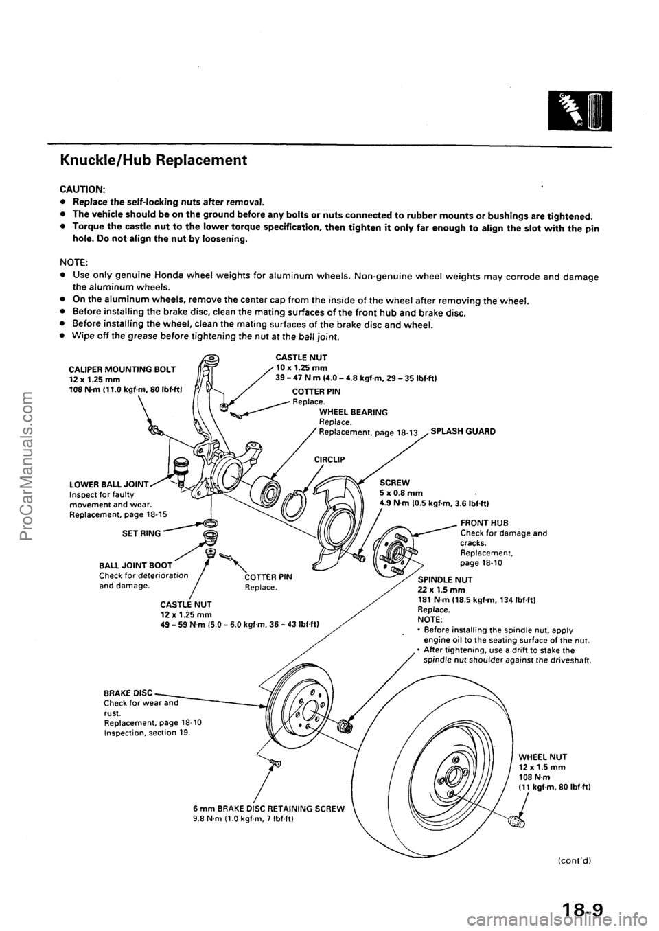 ACURA INTEGRA 1990  Service Repair Manual ProCarManuals.com 