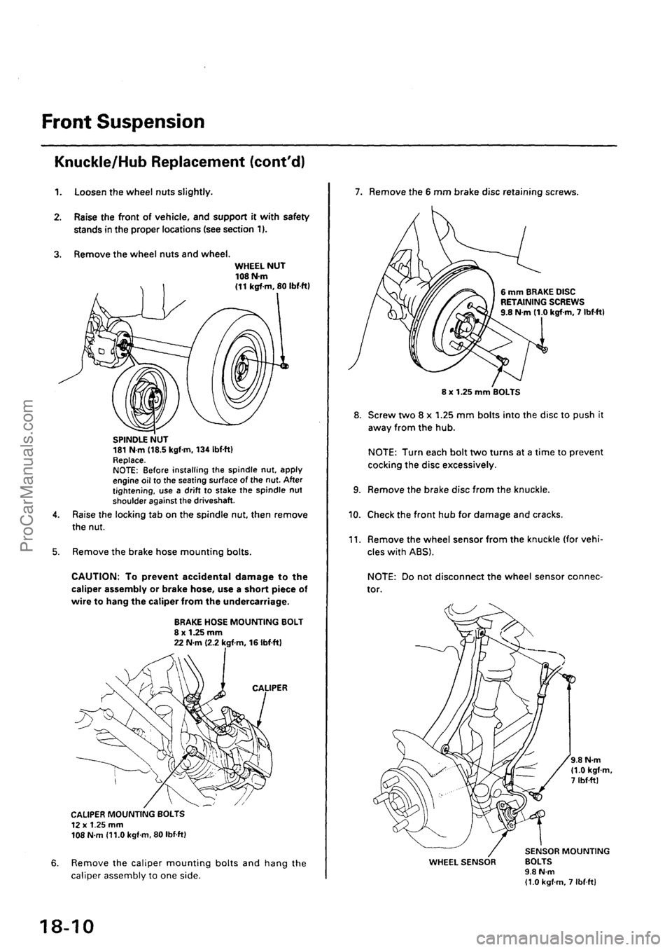 ACURA INTEGRA 1990  Service Repair Manual ProCarManuals.com 