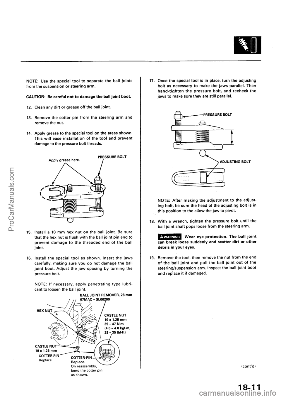 ACURA INTEGRA 1990  Service Repair Manual ProCarManuals.com 