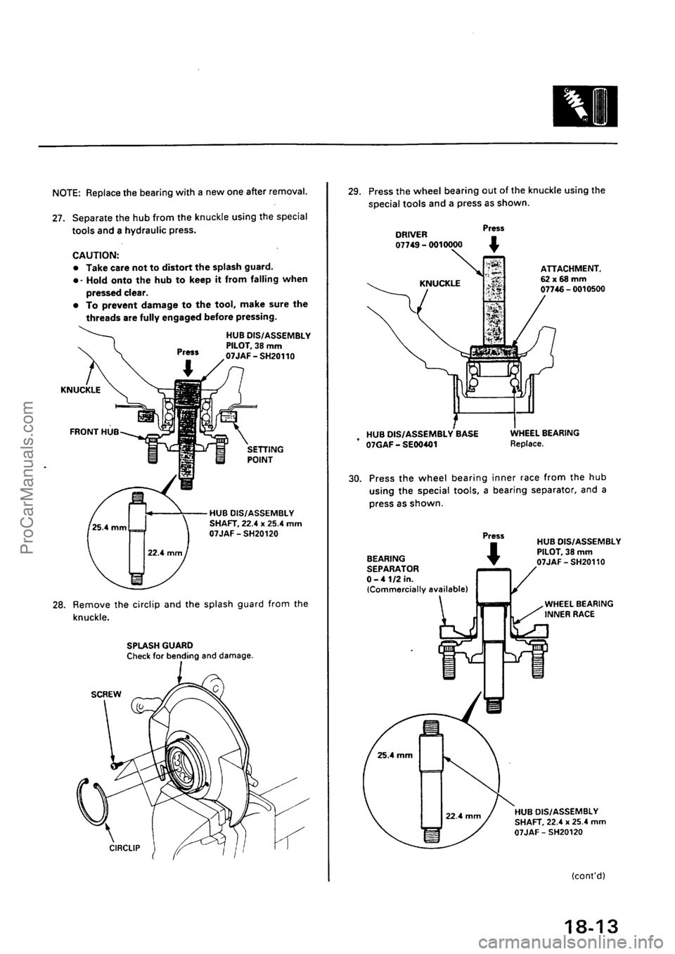 ACURA INTEGRA 1990  Service Repair Manual ProCarManuals.com 