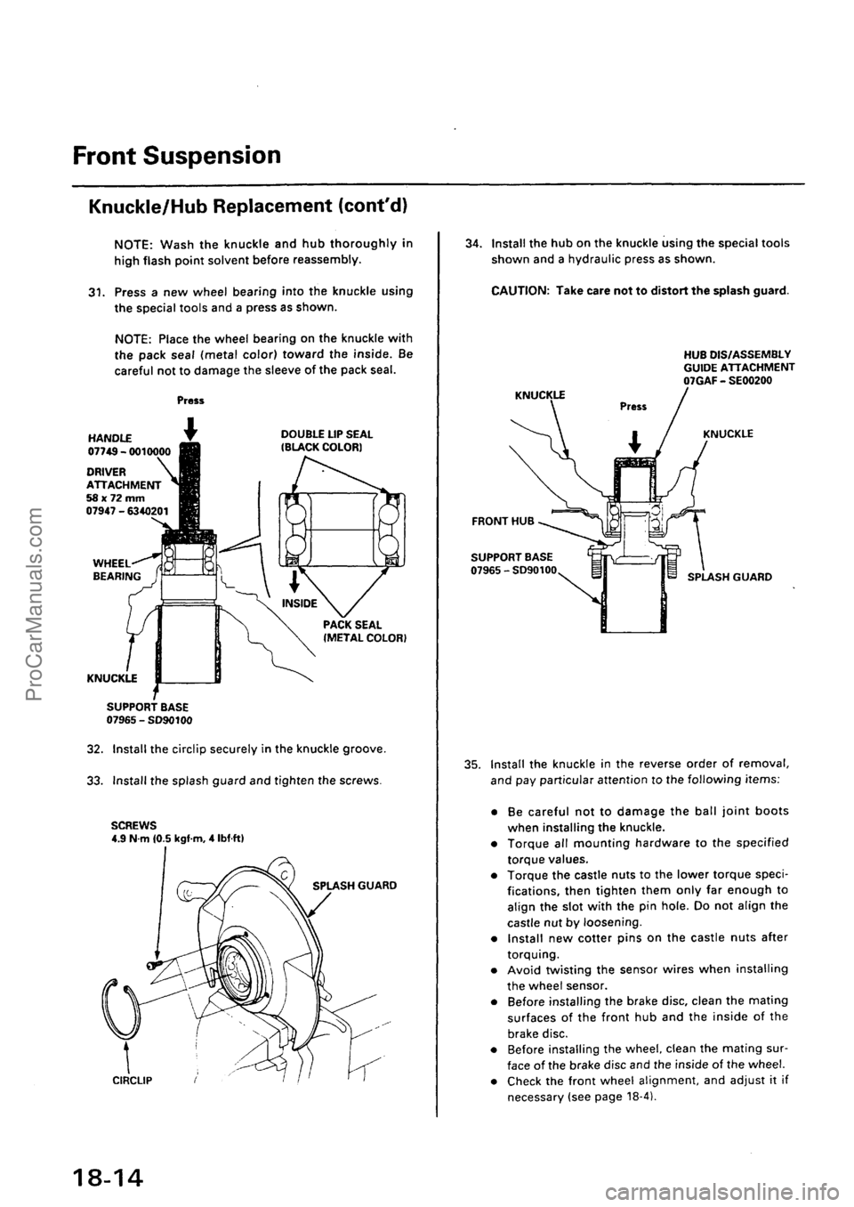 ACURA INTEGRA 1990  Service Repair Manual ProCarManuals.com 
