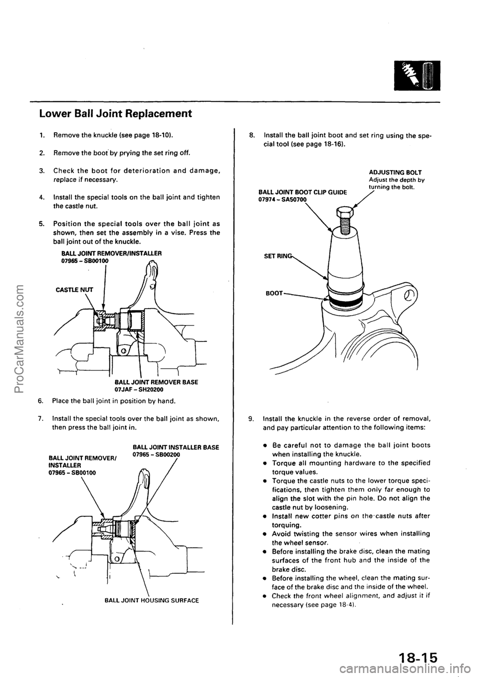 ACURA INTEGRA 1990  Service Repair Manual ProCarManuals.com 