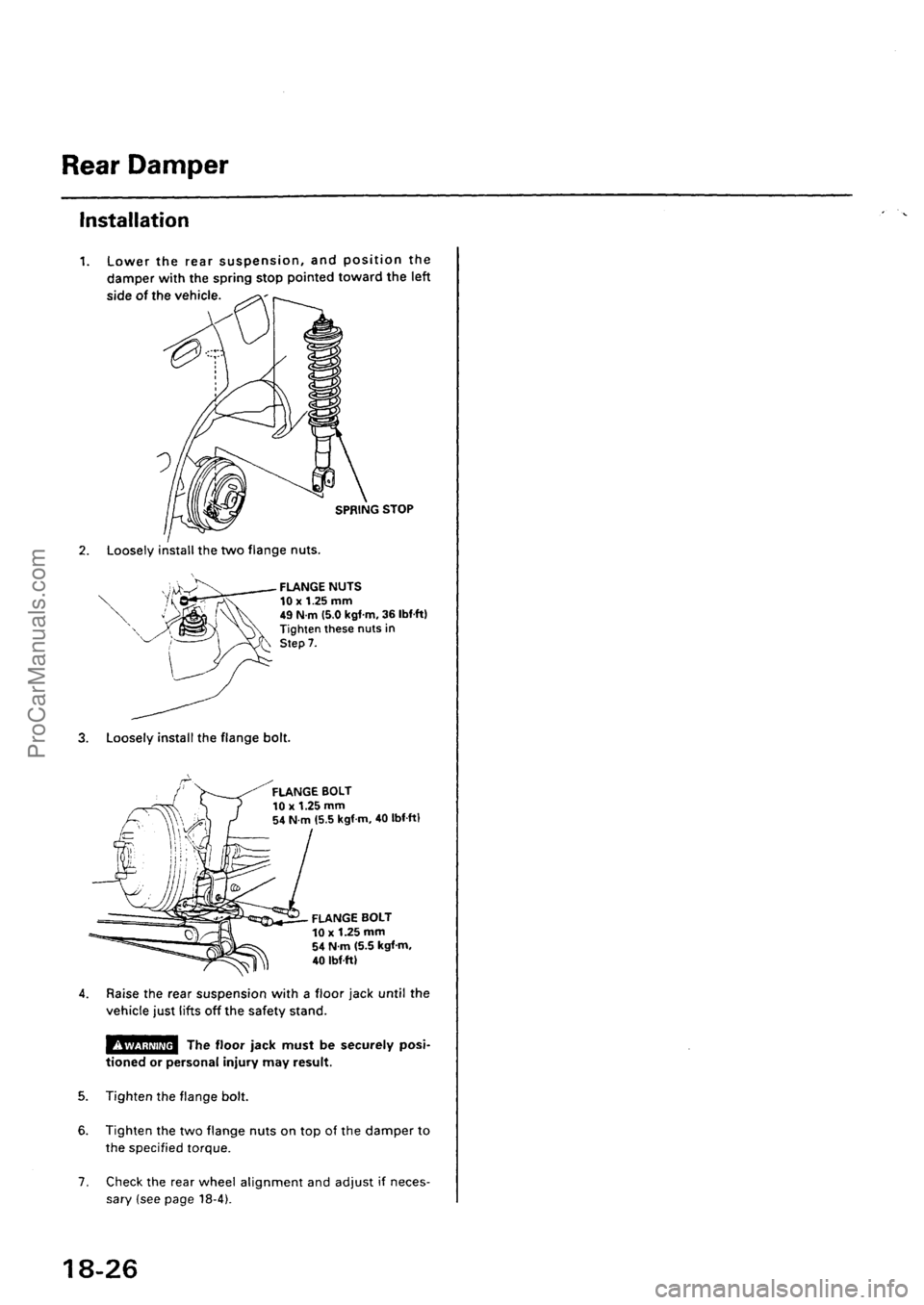 ACURA INTEGRA 1990  Service Repair Manual ProCarManuals.com 
