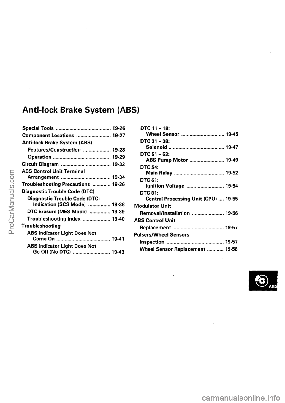 ACURA INTEGRA 1990 Service Repair Manual ProCarManuals.com ACURA INTEGRA 1990 Service Repair Manual ProCarManuals.com