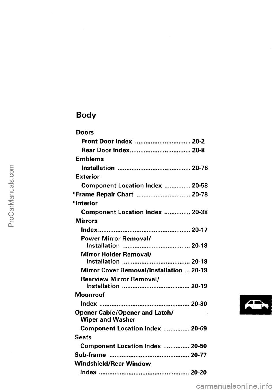 ACURA INTEGRA 1990 Service Repair Manual ProCarManuals.com ACURA INTEGRA 1990 Service Repair Manual ProCarManuals.com