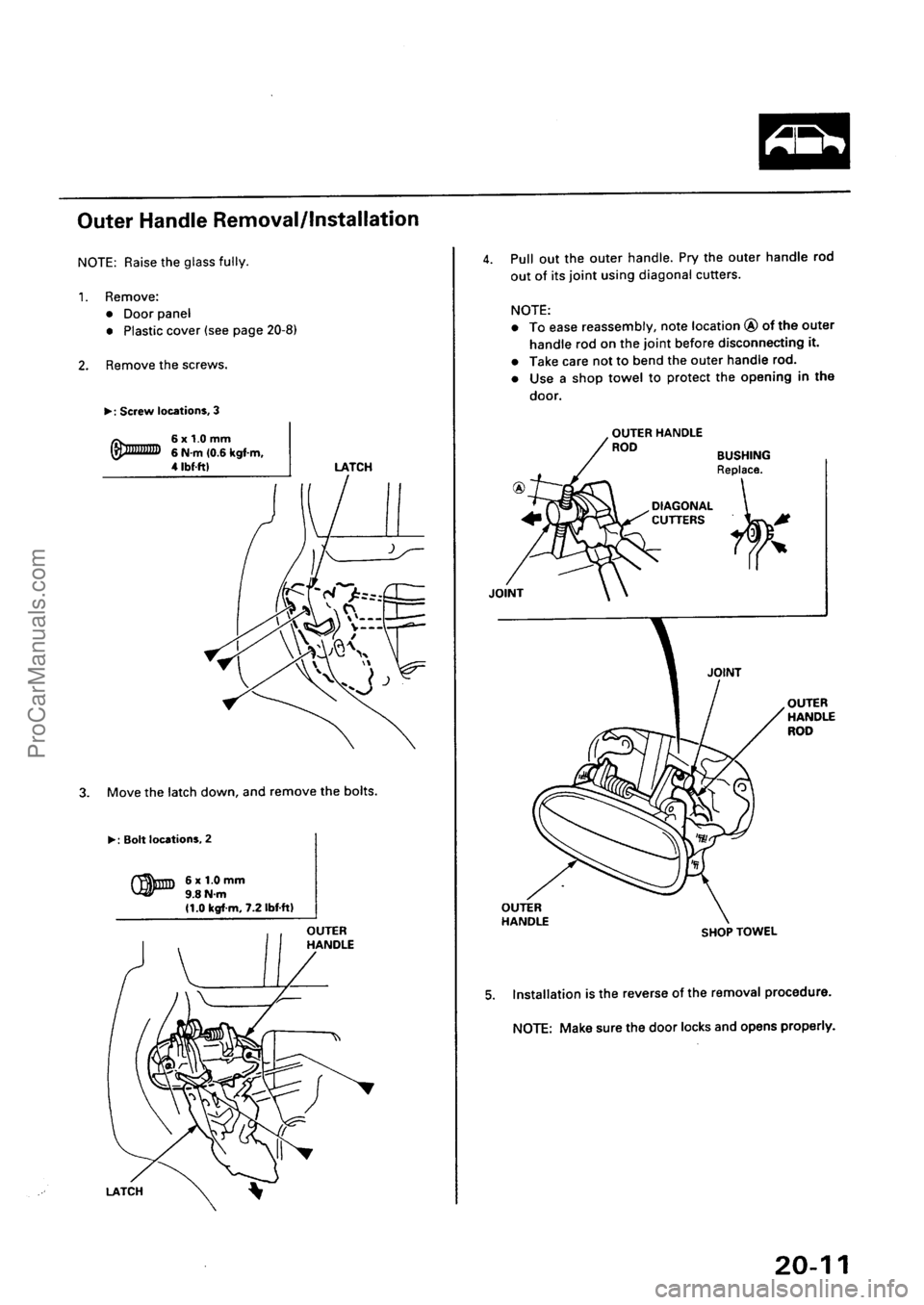ACURA INTEGRA 1990 Service Repair Manual ProCarManuals.com ACURA INTEGRA 1990 Service Repair Manual ProCarManuals.com