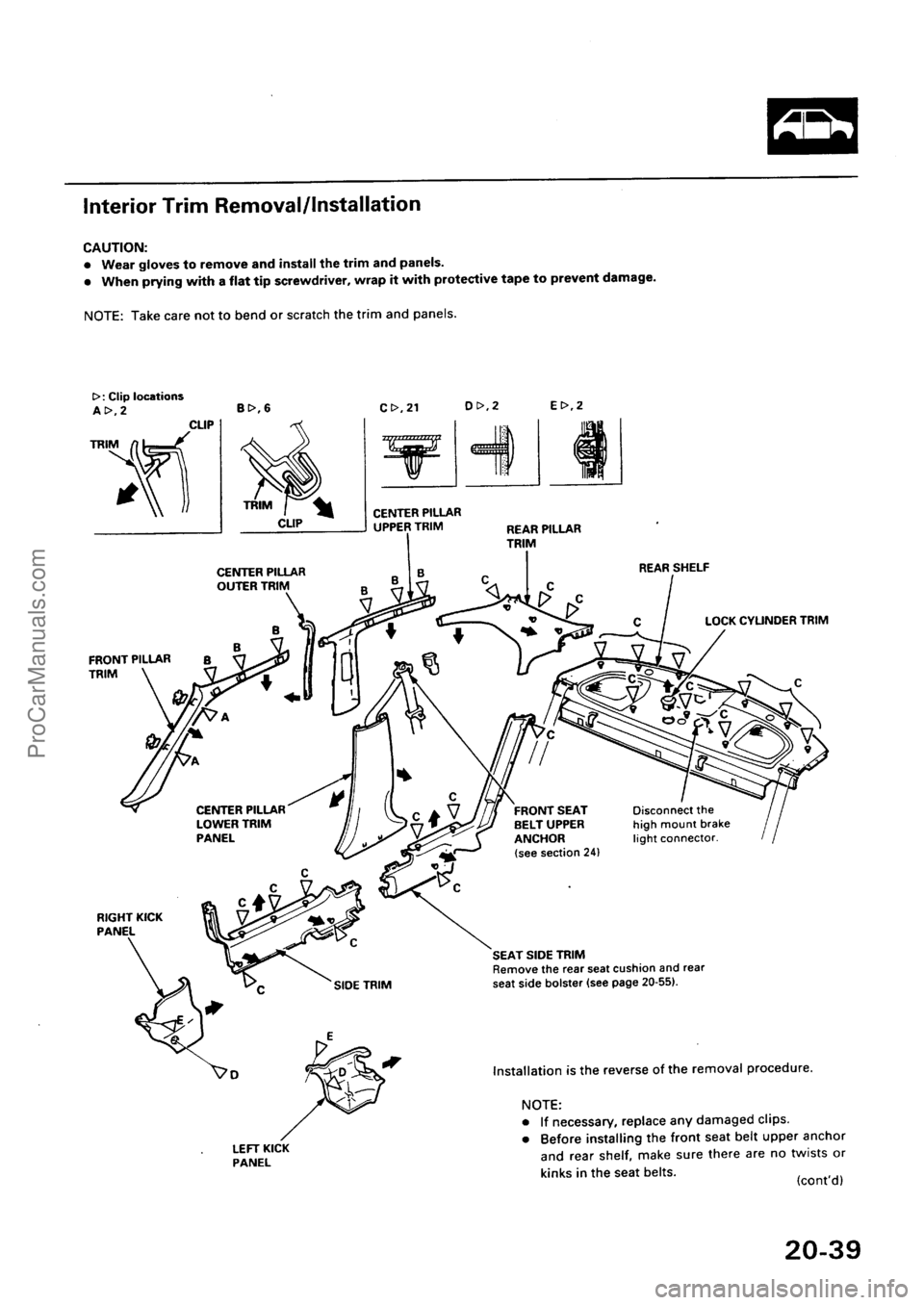 ACURA INTEGRA 1990 Service Repair Manual ProCarManuals.com ACURA INTEGRA 1990 Service Repair Manual ProCarManuals.com